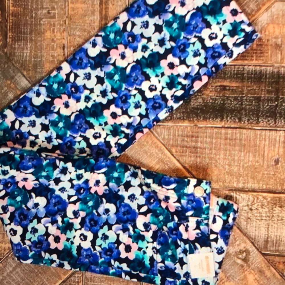 Gymboree NWT Floral Jeans